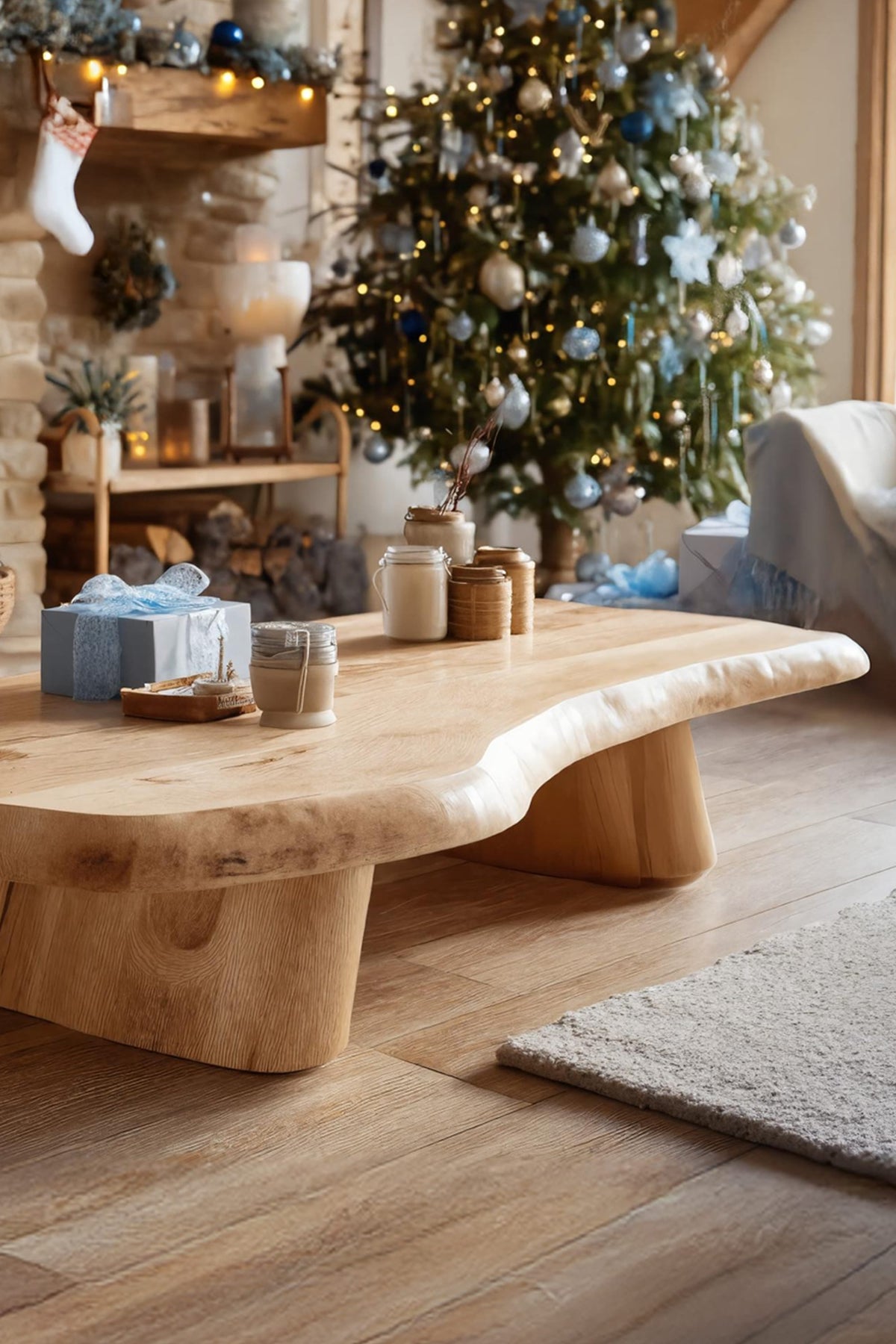 Live Edge Modern Coffee Table
