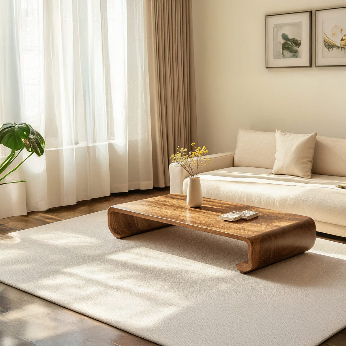 Minimalist Coffee Table Sitting Room Simplicity, solid wood, built to order