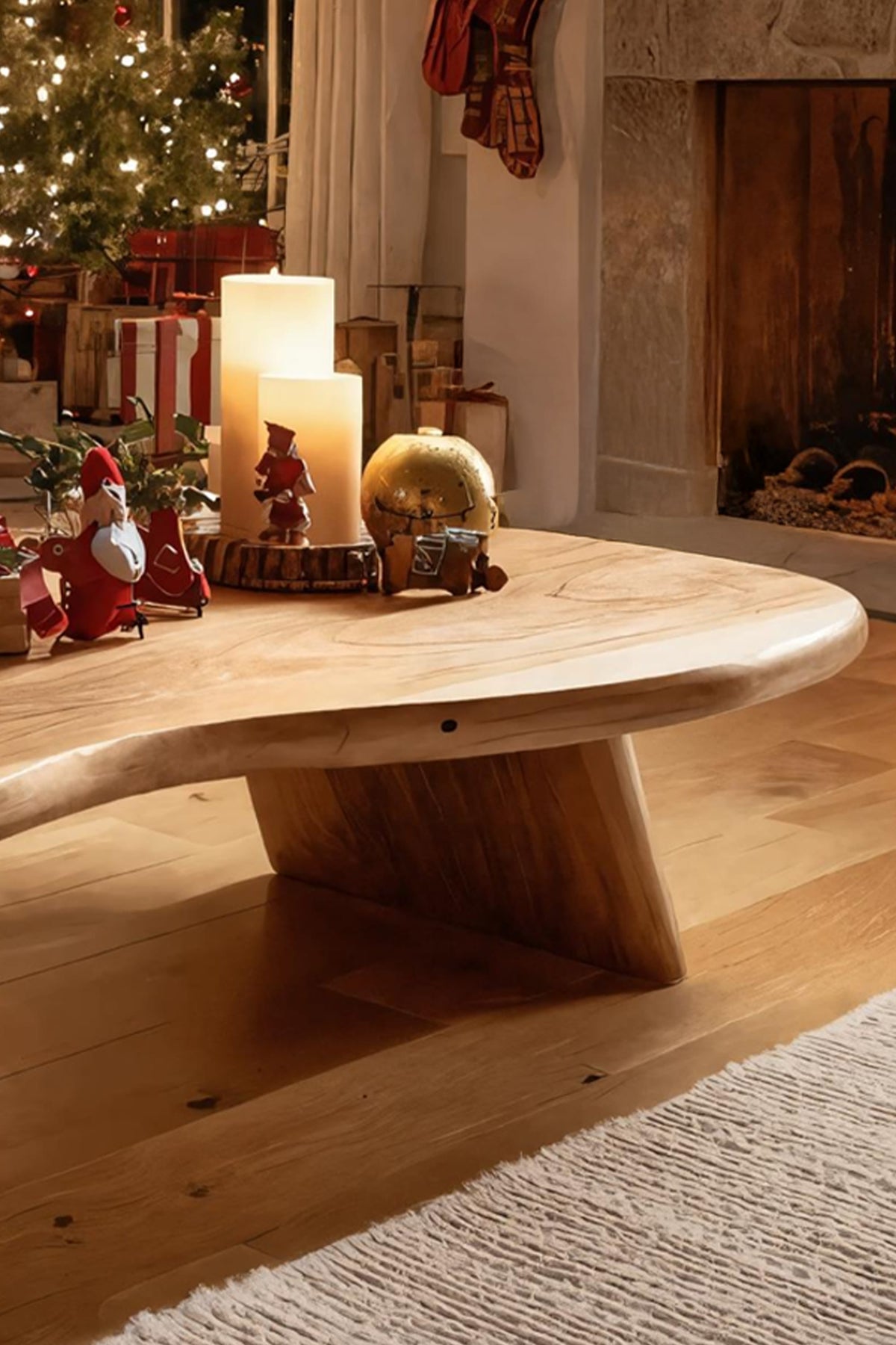 Live Edge Solid Center Coffee Table