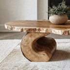 Solid Live Edge Central Coffee Table