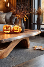 Mid Century Solid Coffee Table Livingroom Decor Trick Or Treat, solid wood, built to order