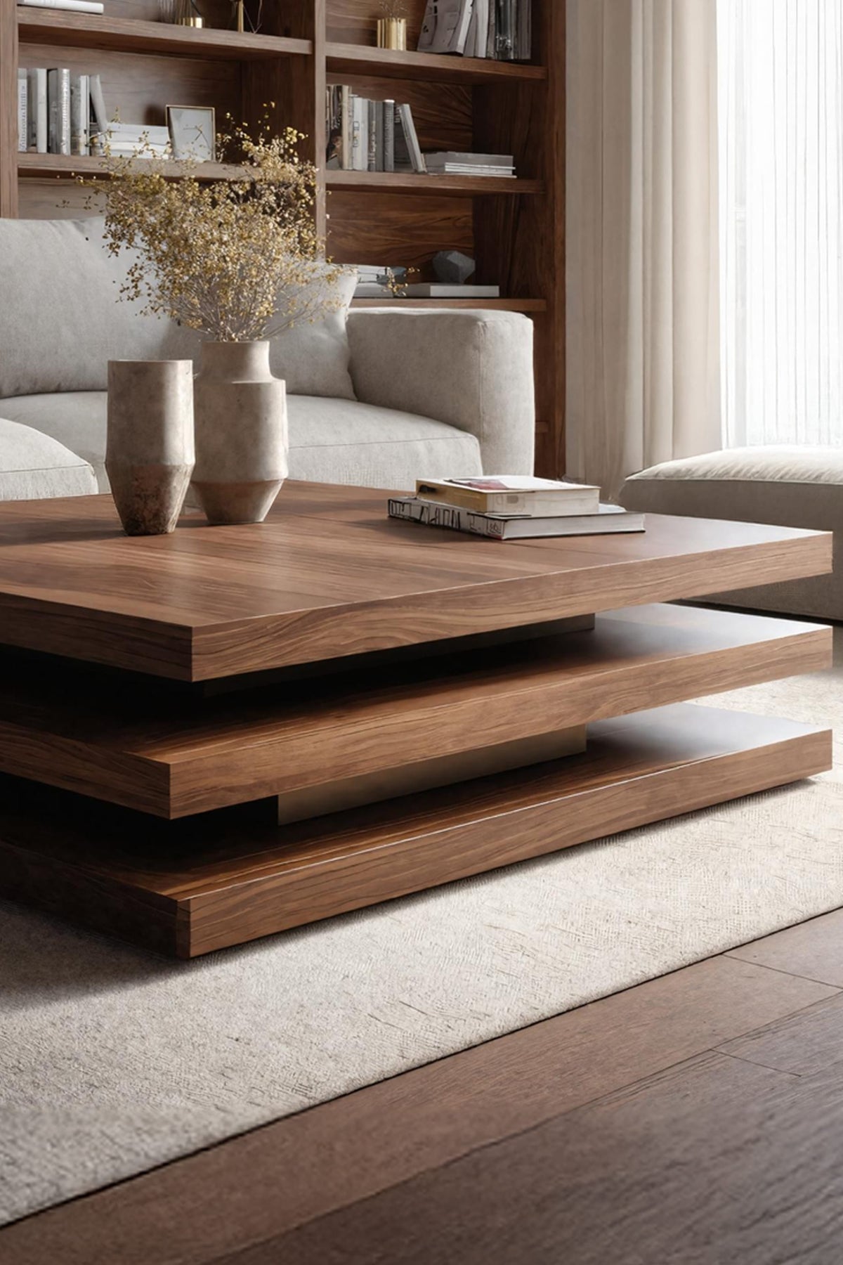 Handcrafted Live Edge Coffee Table, solid wood, built to order