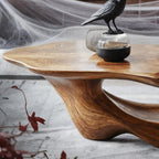 Live Edge Solid Slab Coffee Table