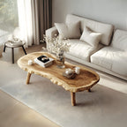 Vintage Inspired Natural Coffee Table, solid wood, built to order