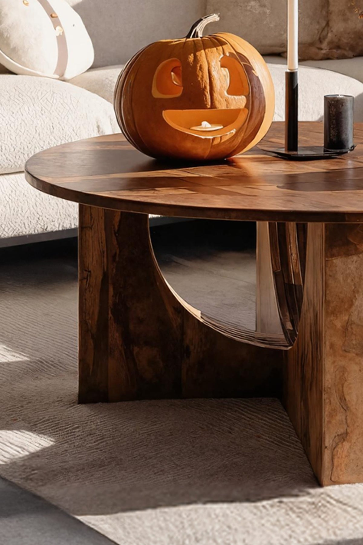 Mid Century Solid Centerpiece Coffee Table