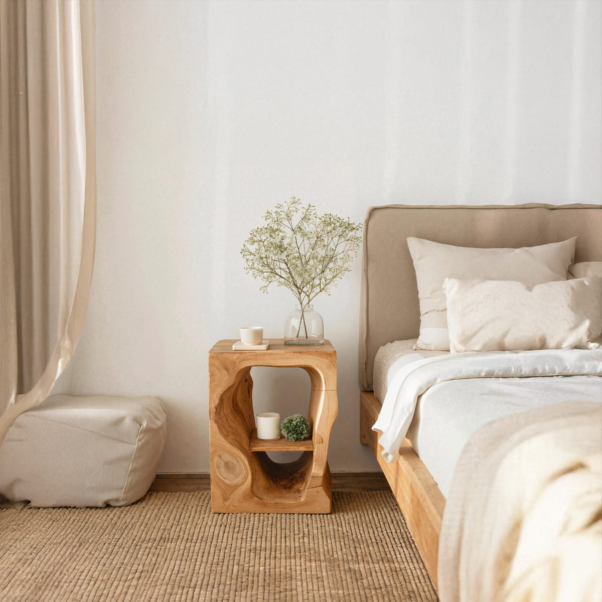 Chic Mid Century Nightstand