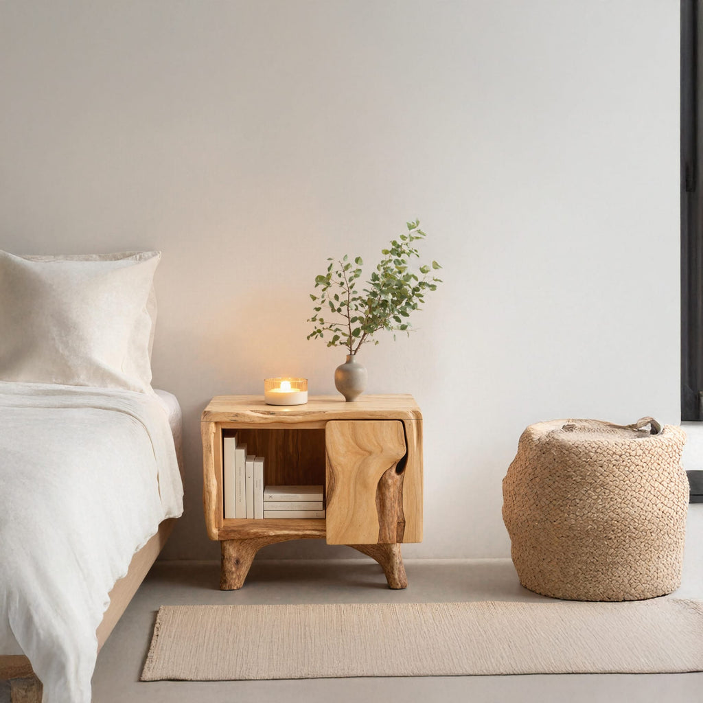 Mid-century Live Edge Mid Century Nightstand