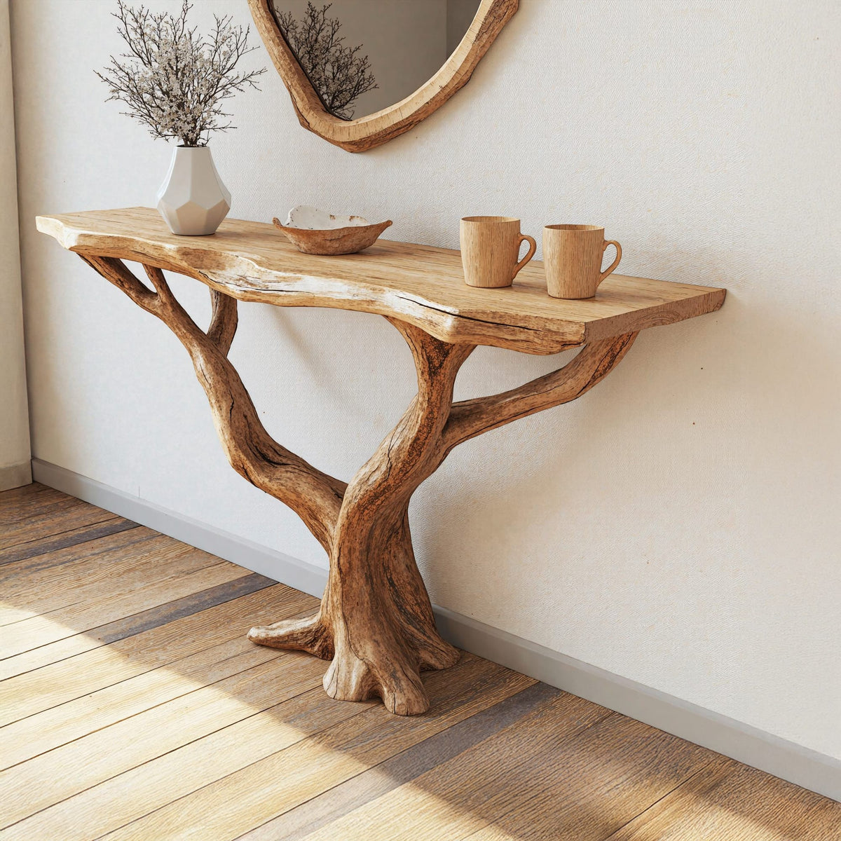 Console Table Entrance Table Decoration, solid wood, built to order