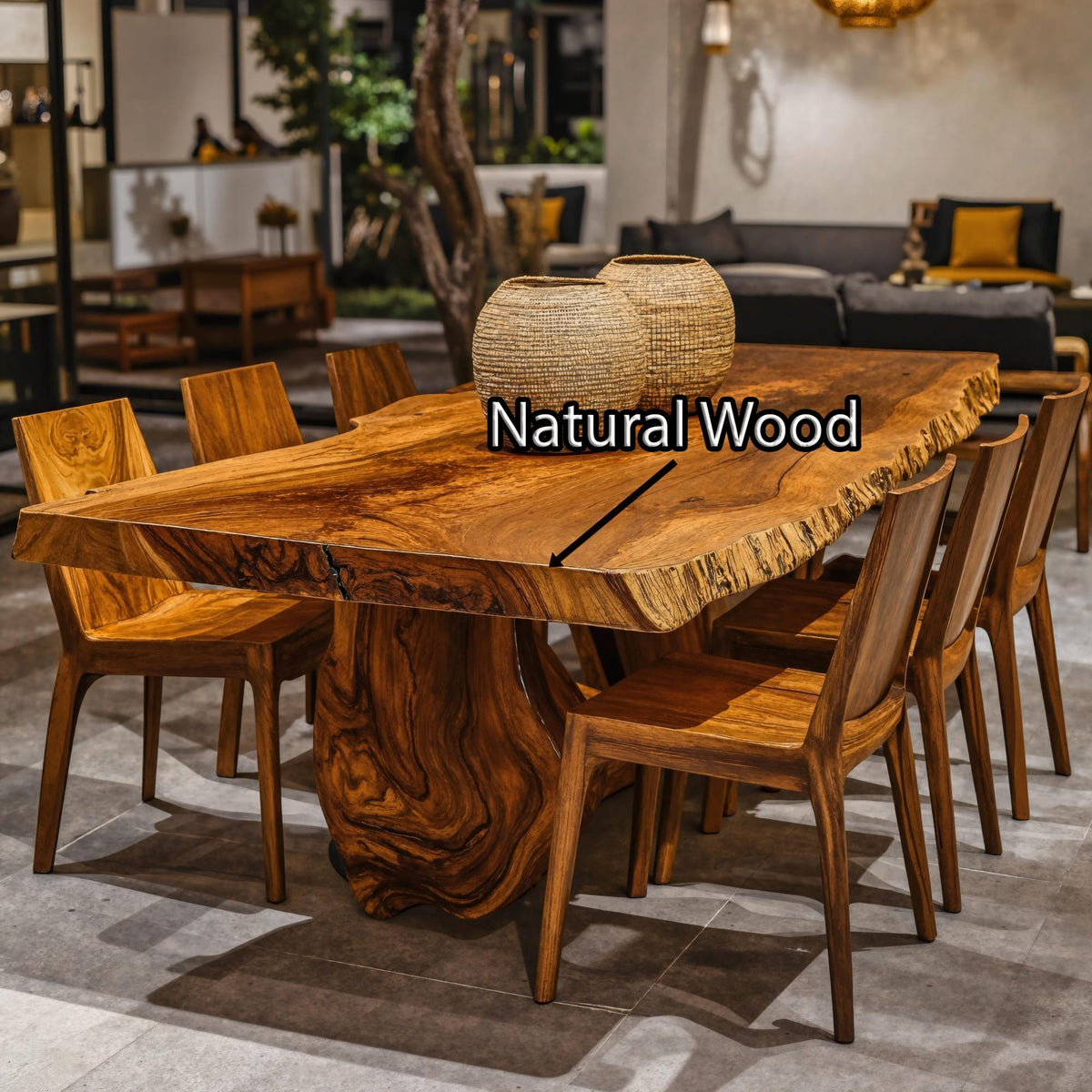 Farmhouse Large Dining Table for Gatherings, solid wood, built to order