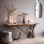 Floating Live Edge Side Table Handcrafted, solid wood, built to order