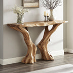 Live Edge Rustic Console Table, solid wood, built to order