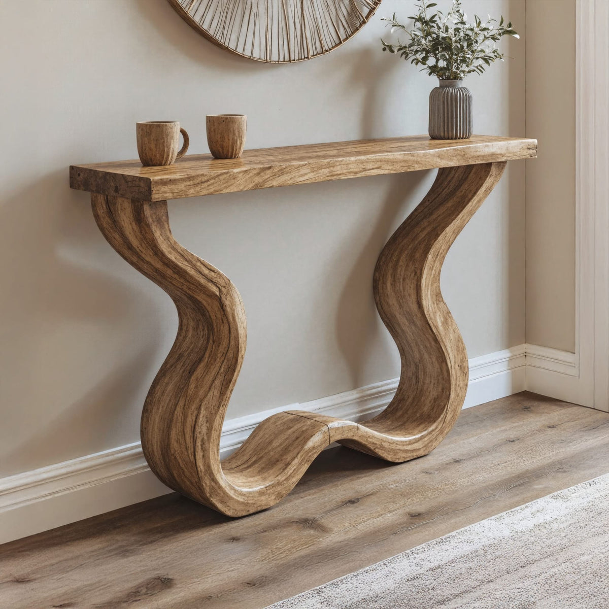 Rustic Console Table Entry Side Table, solid wood, built to order