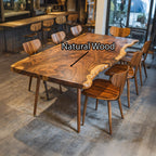 Contemporary Large Dining Table, solid wood, built to order