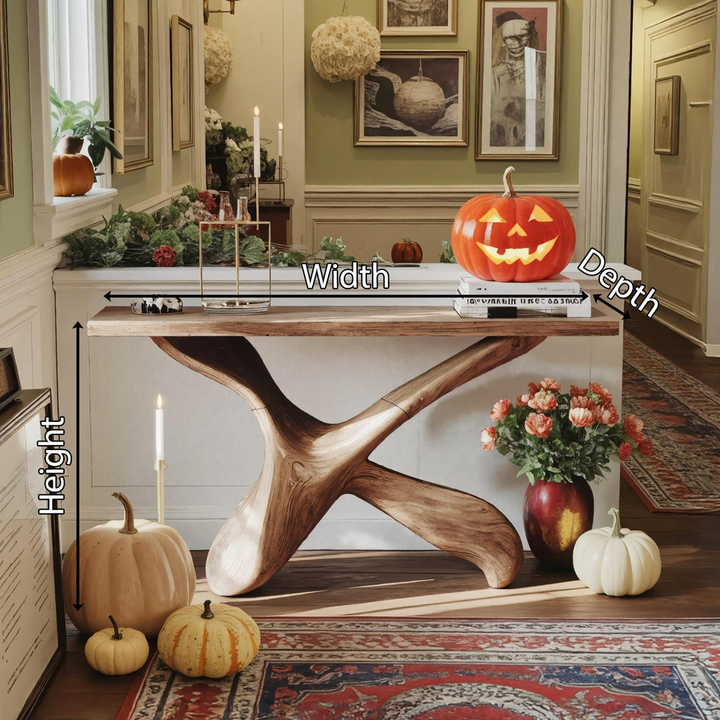 Live Edge Theme Console Table