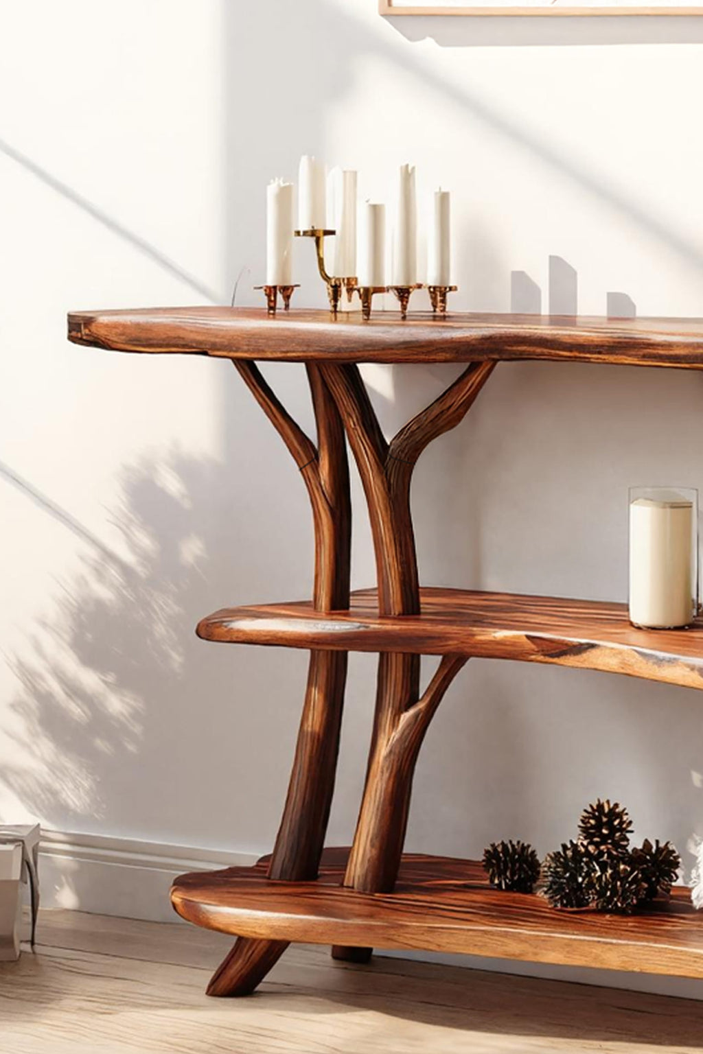 Live Edge Minimal Console Table