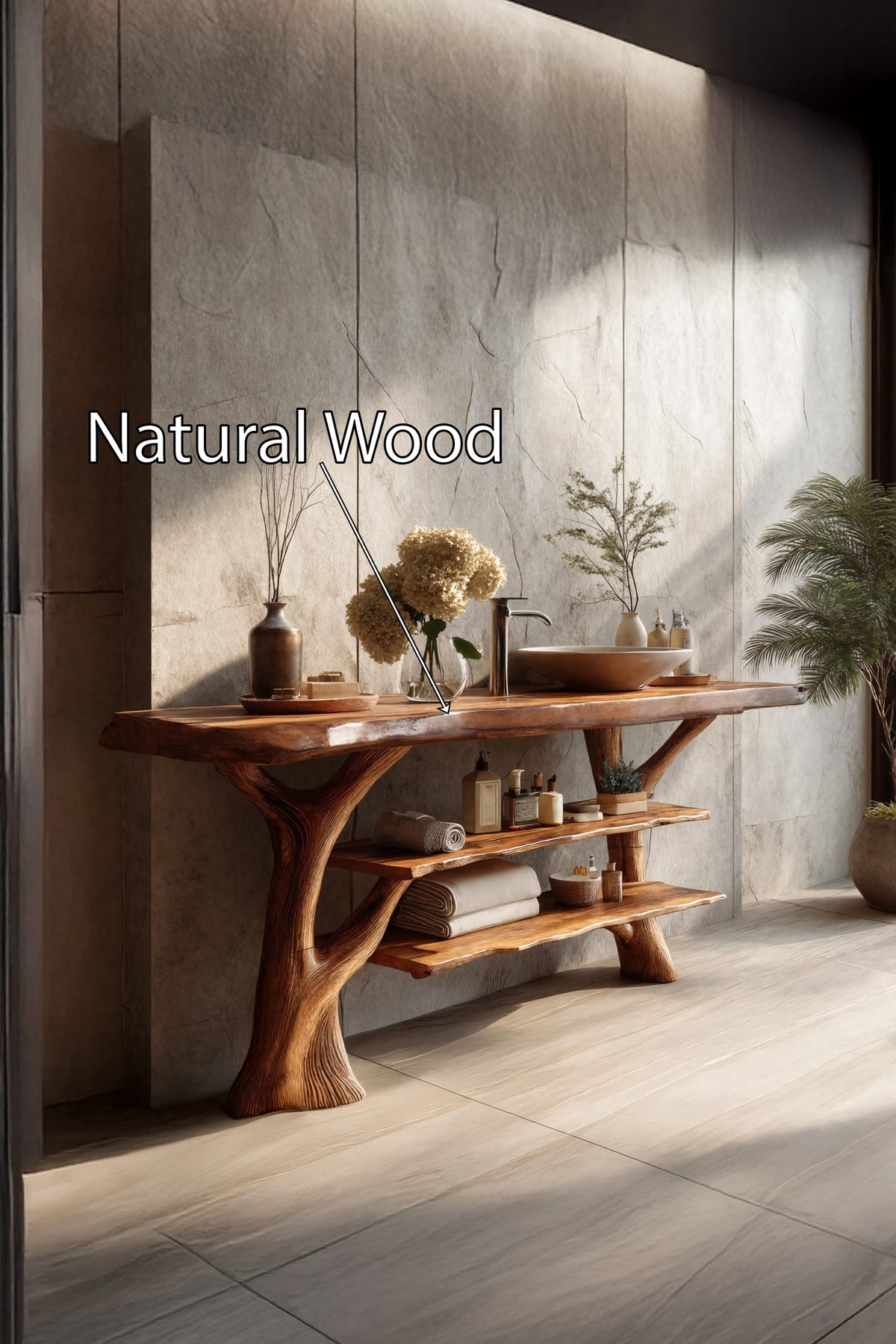 Live Edge Vintage Vanity
