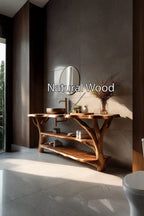 Live Edge Solid Slab Vanity