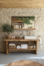 Live Edge Bathroom Organic Vanity