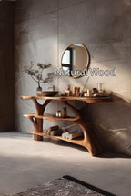 Live Edge Solid Trunk Vanity