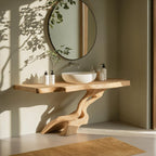 Solid Bathroom Storage Vanity