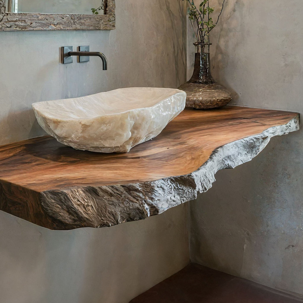 Solid Floating Wall-mounted Vanity