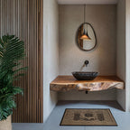 Custom Bathroom Floating Shelf for Rustic Vanity Styles, solid wood, built to order