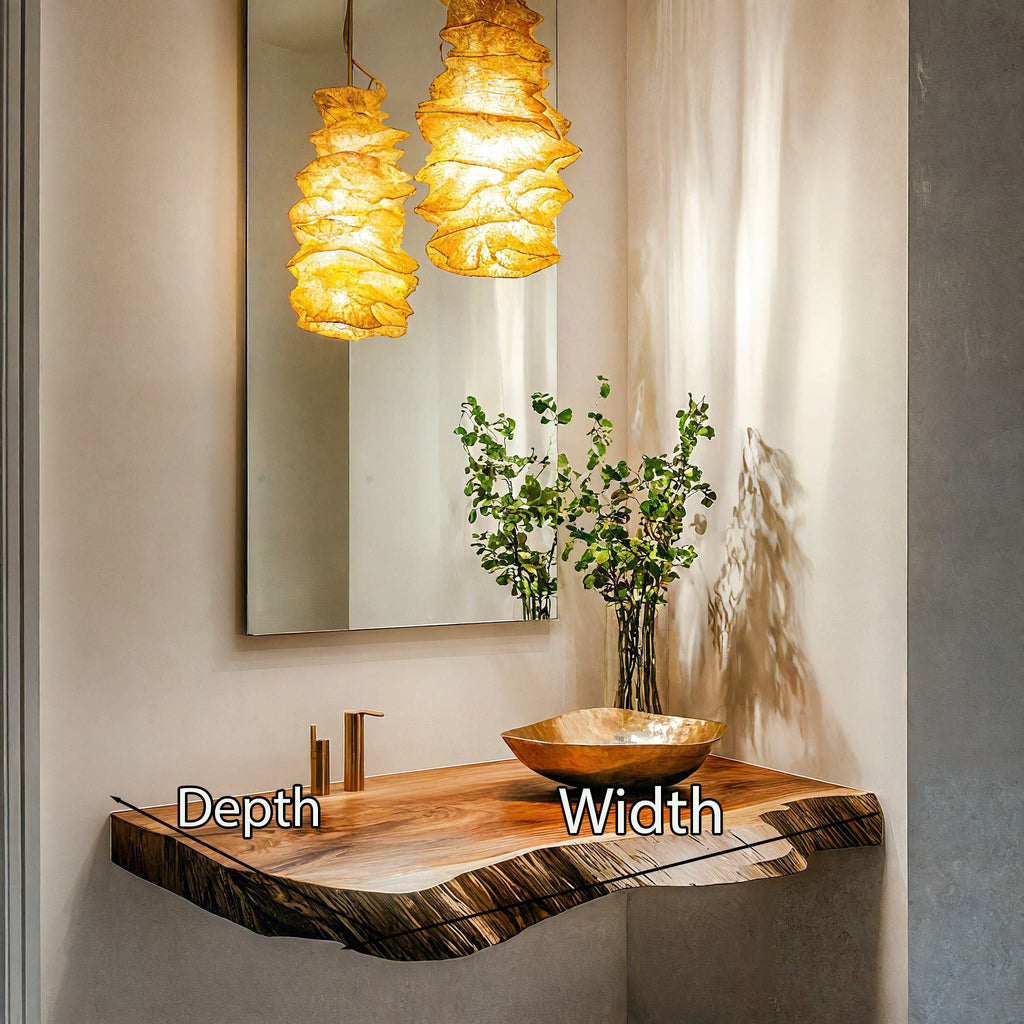 Farmhouse Vanity Bathroom Look, solid wood, built to order