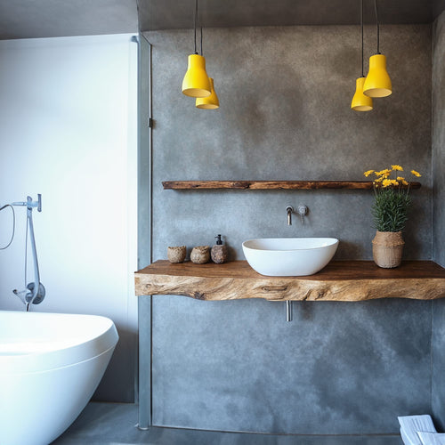 Handcrafted Vanity Bespoke Bathroom Piece, solid wood, built to order