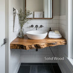Handcrafted Vanity Bathroom Renovation, solid wood, built to order