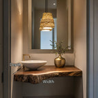 Handcrafted Vanity, solid wood, built to order