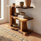 Live Edge Storage Wall Shelf