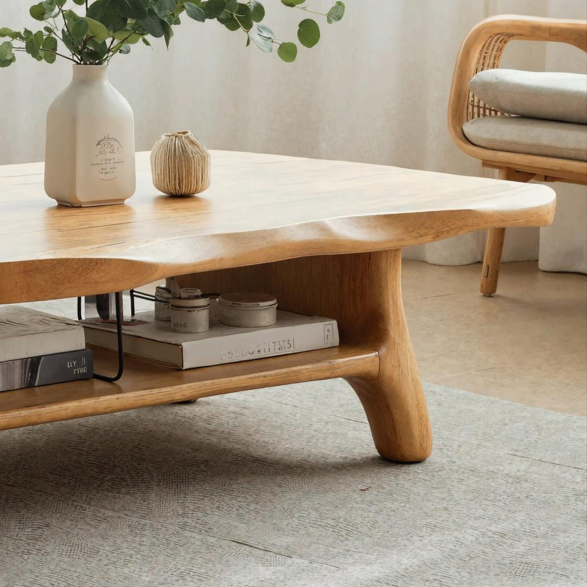 Solid Live Edge Cozy Coffee Table