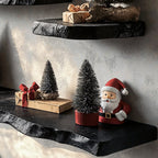 Black Floating Shelf Live Edge Floating Shelf Plans, solid wood, built to order