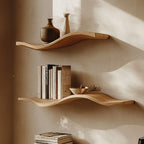 Custom Wood Floating Shelves Living Room New Year Home Decor, solid wood, built to order