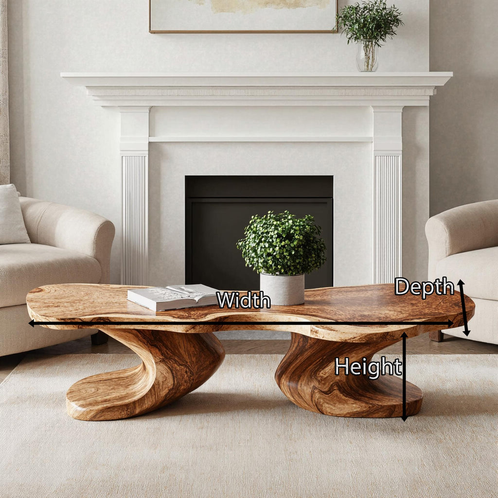 Farmhouse Coffee Table Antique Look, solid wood, built to order