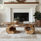 Solid Live Edge Central Coffee Table