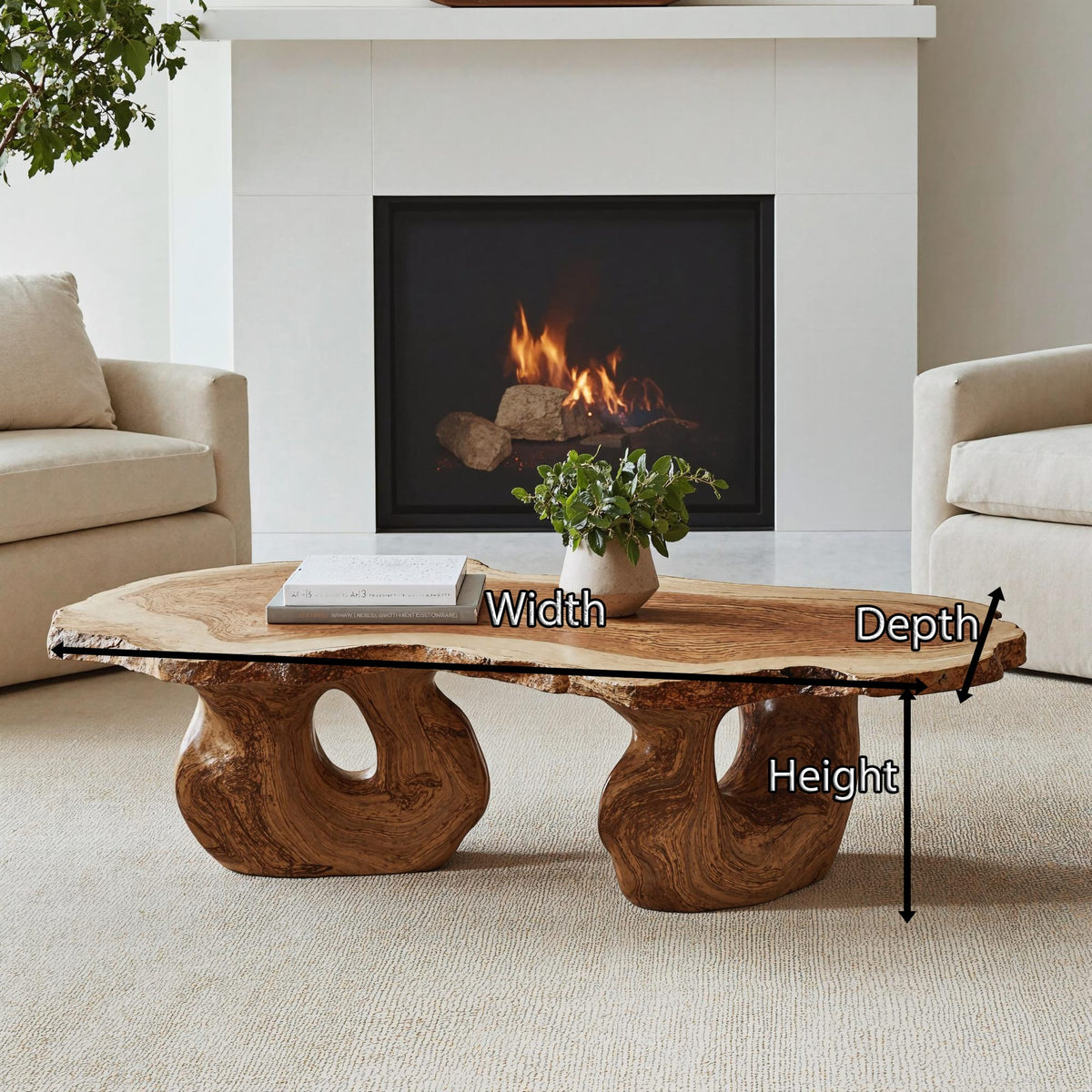 Minimalist Coffee Table, solid wood, built to order