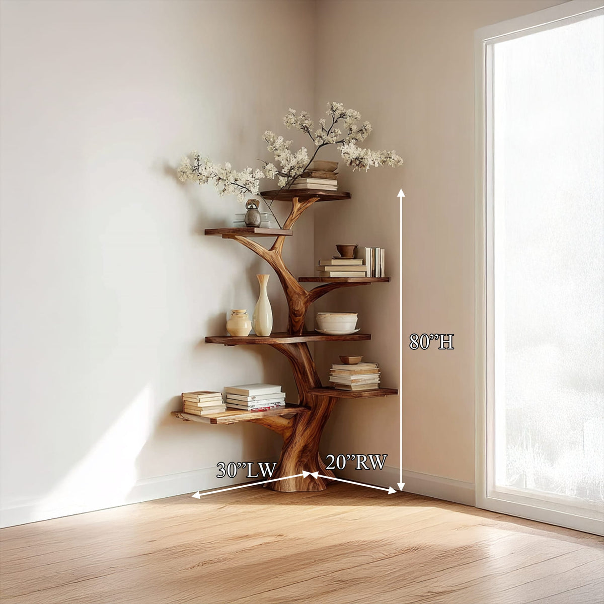 Solid Decorative Tree Bookshelf