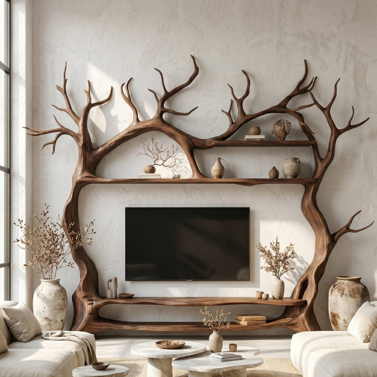 Decorative Tree TV Cabinet