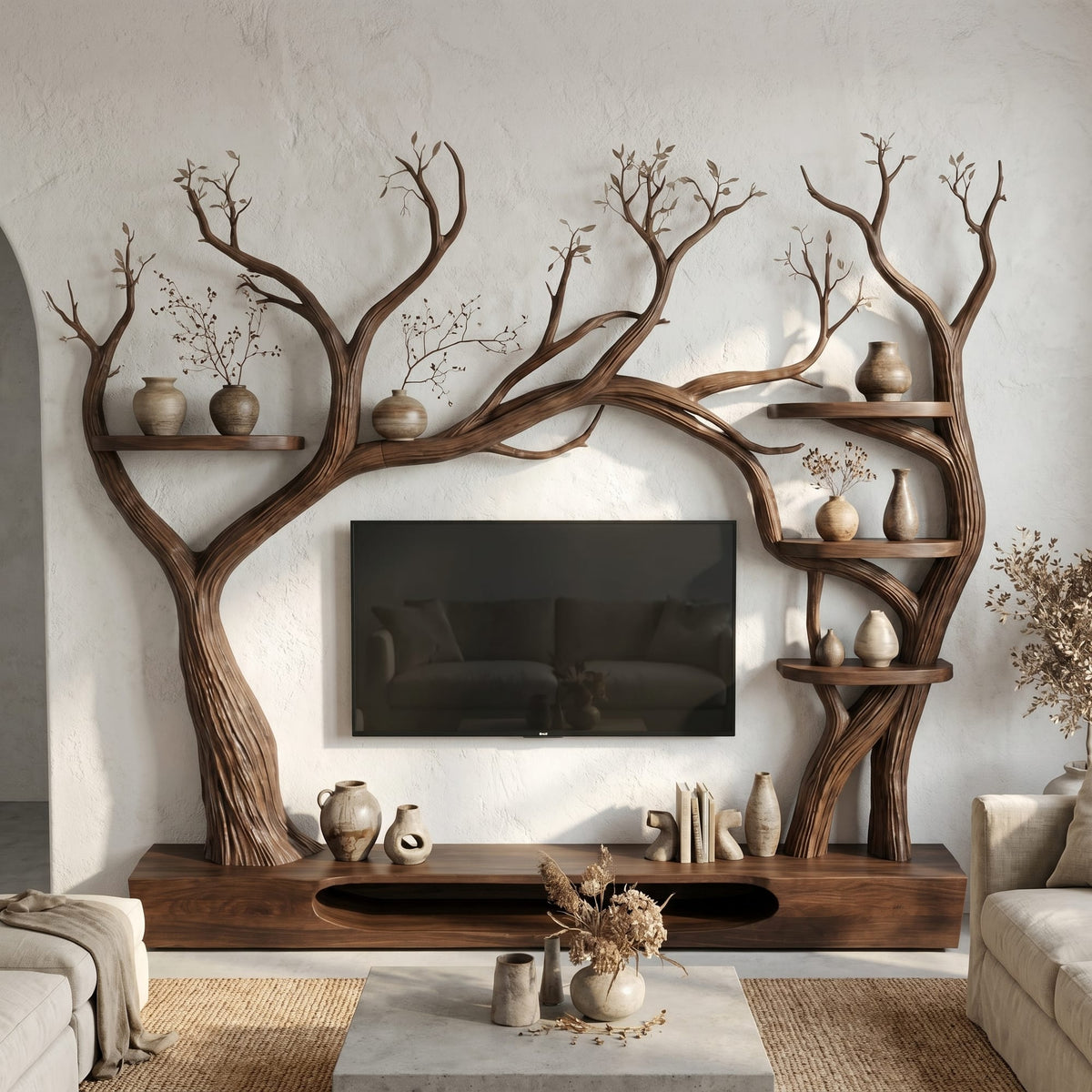 Tree Inspired TV Cabinet