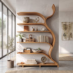 Tree Branch Bookshelf Solid Wall Gift, solid wood, built to order