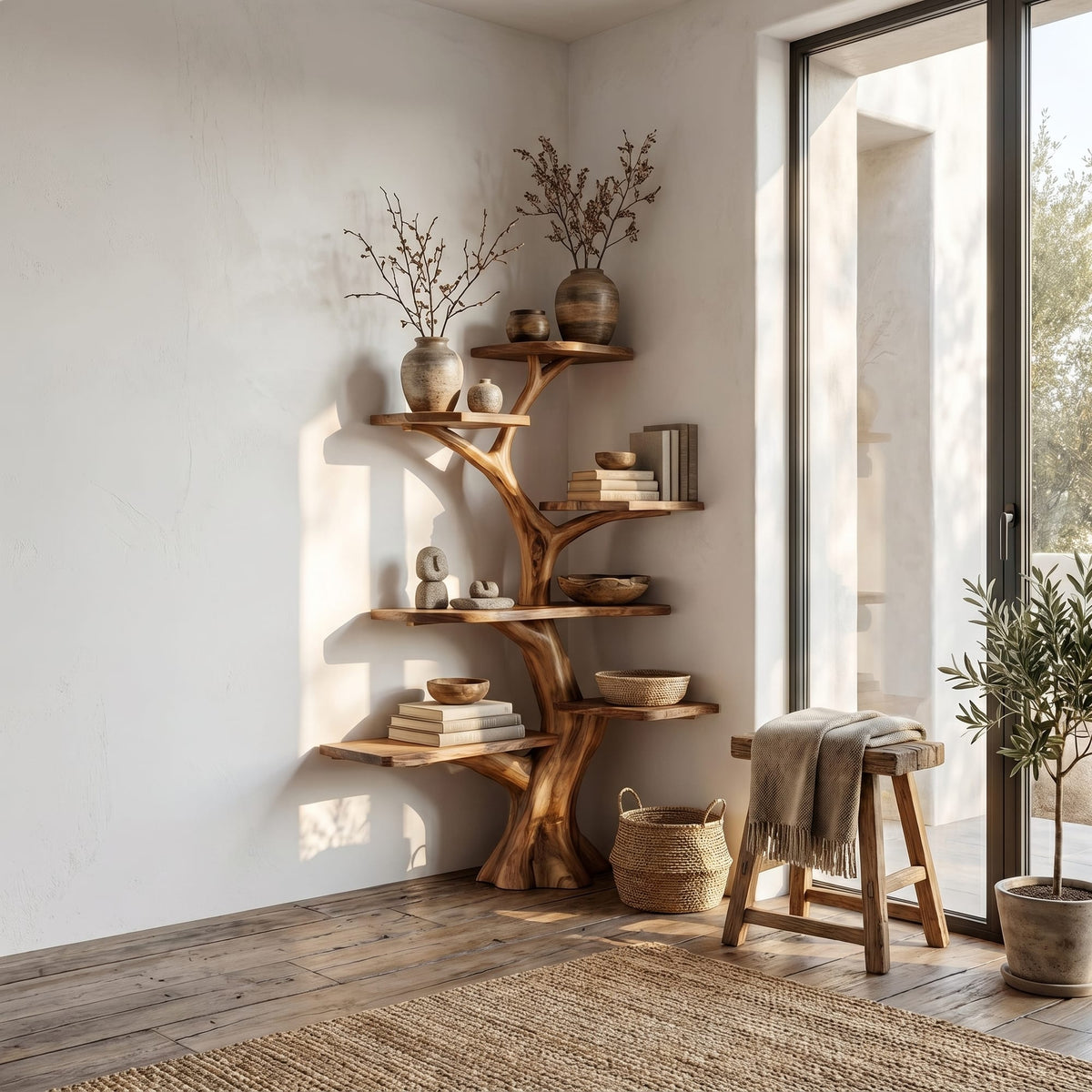 Solid Decorative Tree Bookshelf