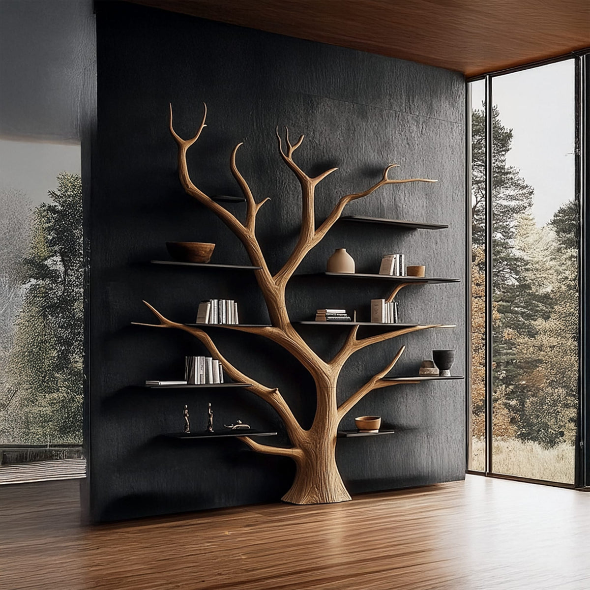 Solid Unit Tree Bookshelf