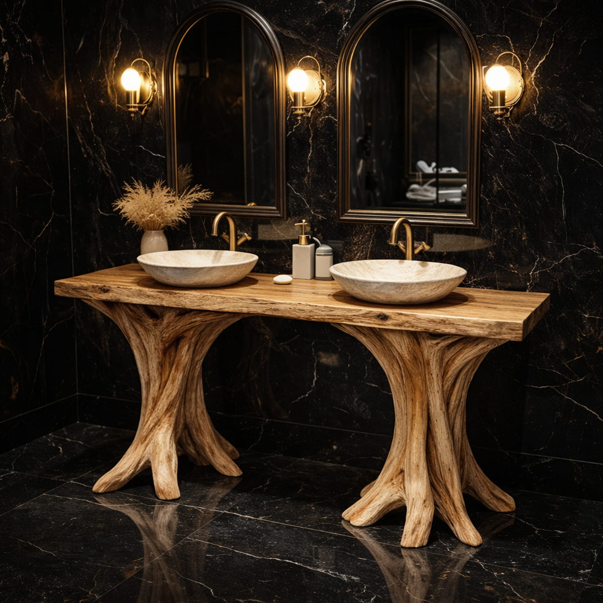 Sculptural Floating Vanity