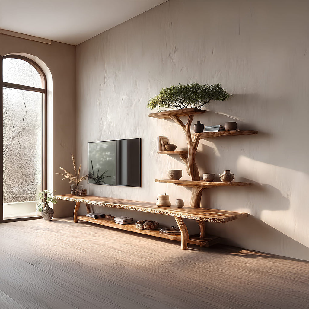 Solid Floating Entertainment TV Cabinet