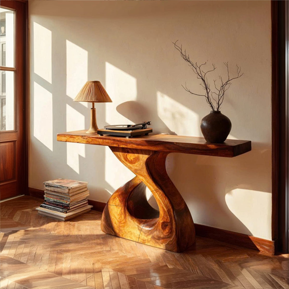 Solid Root Console Table