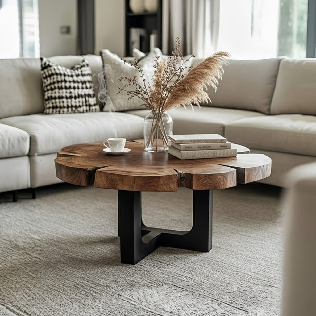 Live Edge Modern Coffee Table