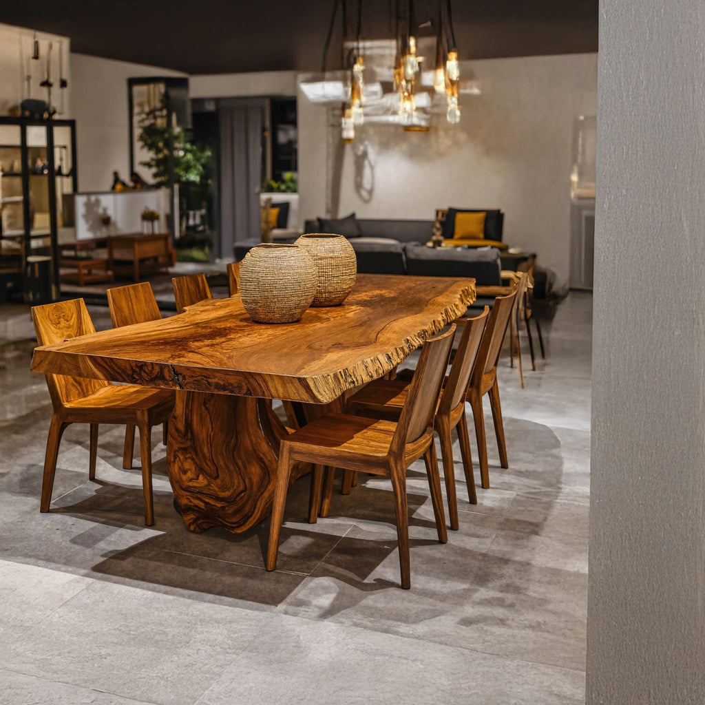 Farmhouse Large Dining Table for Gatherings, solid wood, built to order