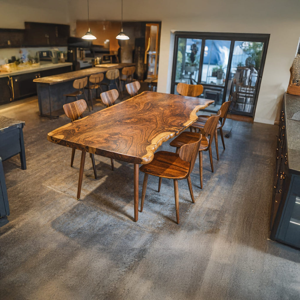 Contemporary Large Dining Table, solid wood, built to order