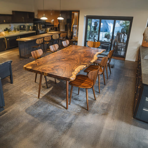 Contemporary Large Dining Table, solid wood, built to order